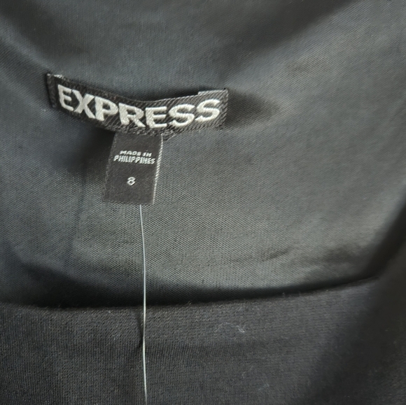 Express Black Dress with Gold Studs Size 8 - Picture 7 of 9